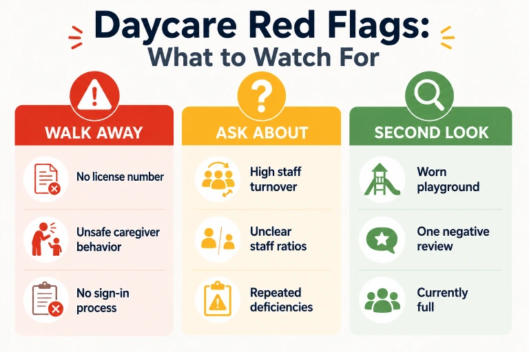 Daycare red flags to watch for when choosing childcare in Alief and Sugar Land