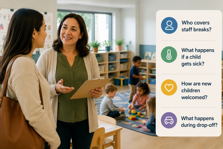 Questions to ask during a daycare tour in Alief and Sugar Land