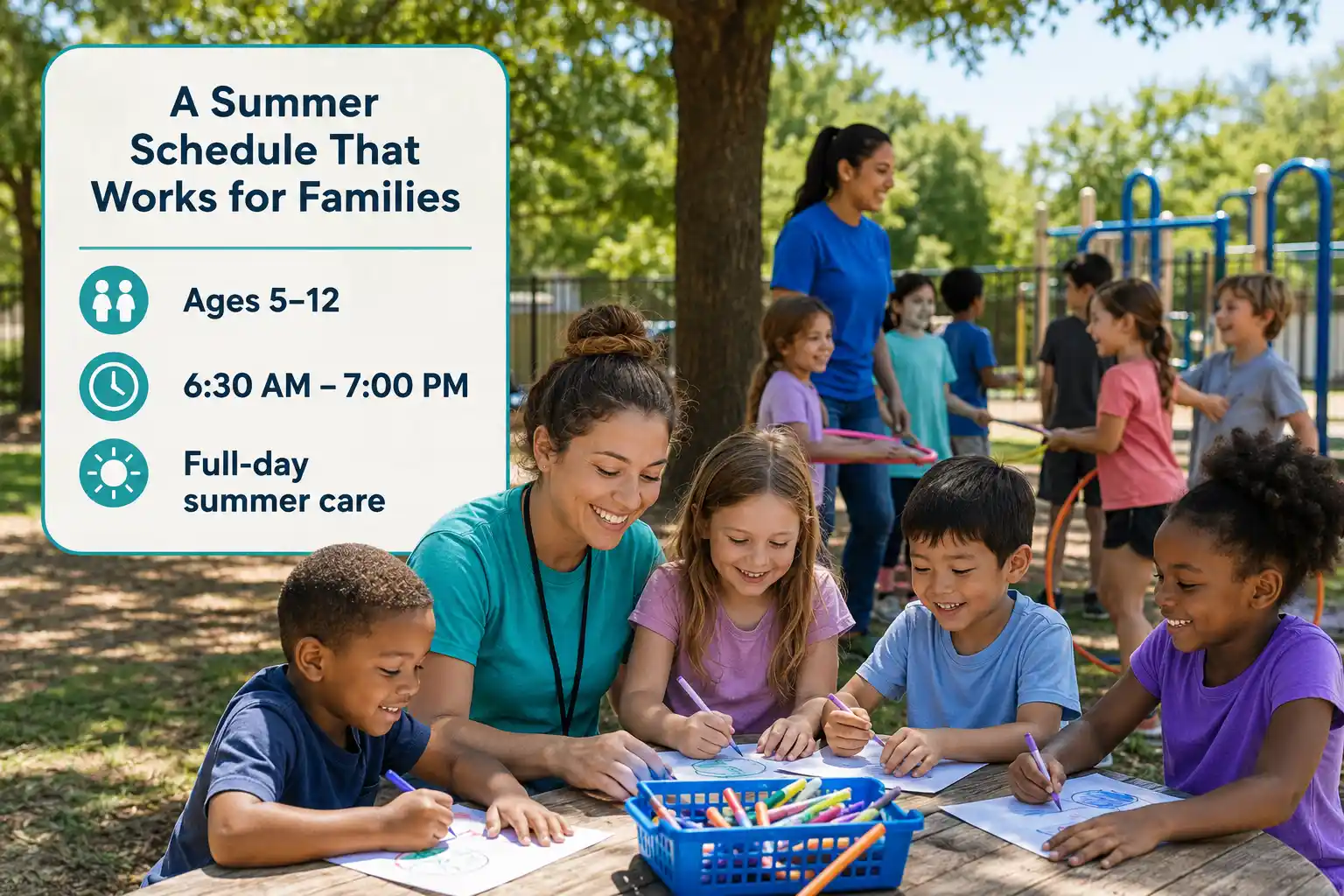 Summer camp in Alief and Sugar Land for children ages 5 to 12
