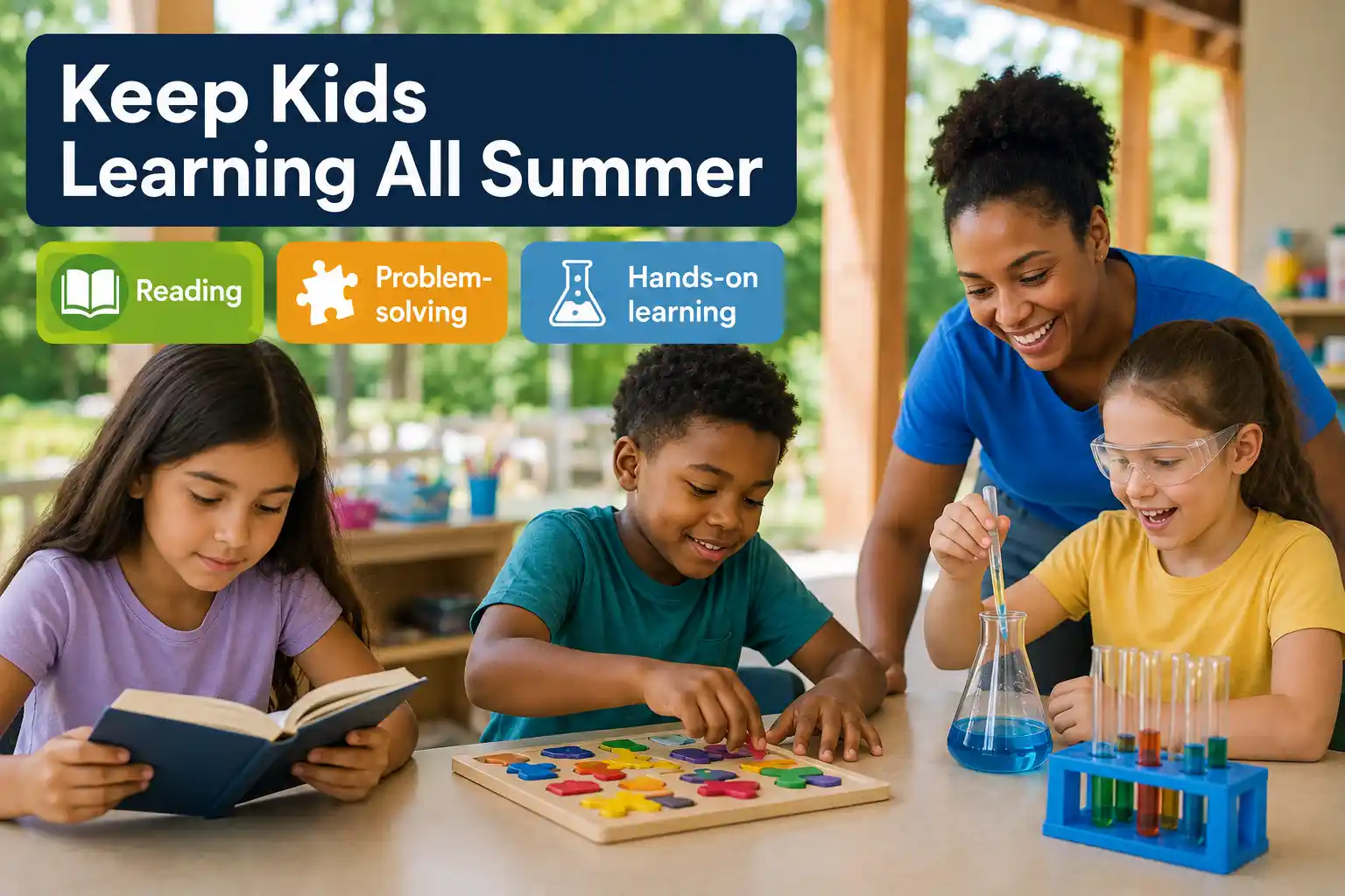 Summer camp activities that support learning and prevent summer learning loss