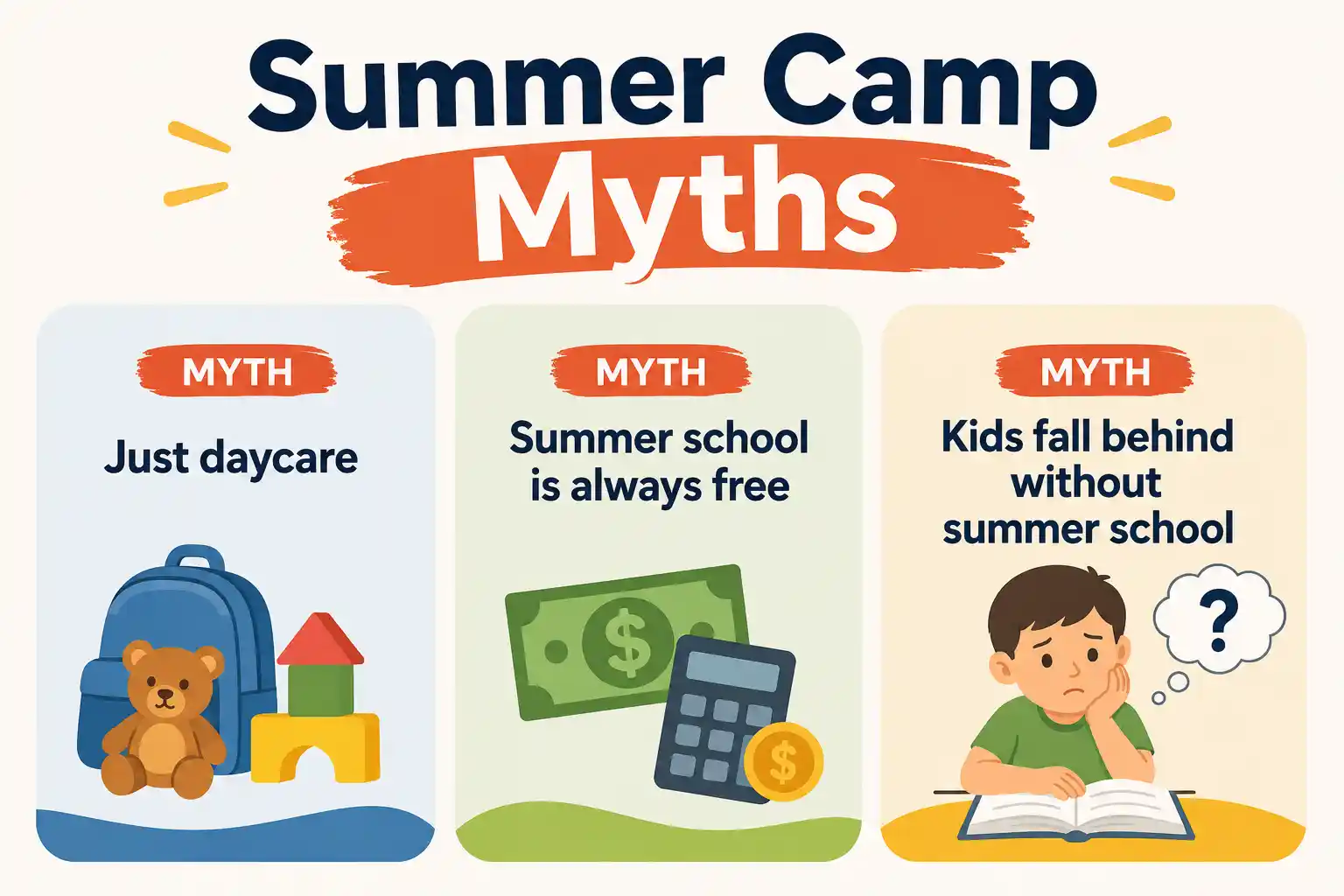 Common summer camp and summer school myths for Alief parents