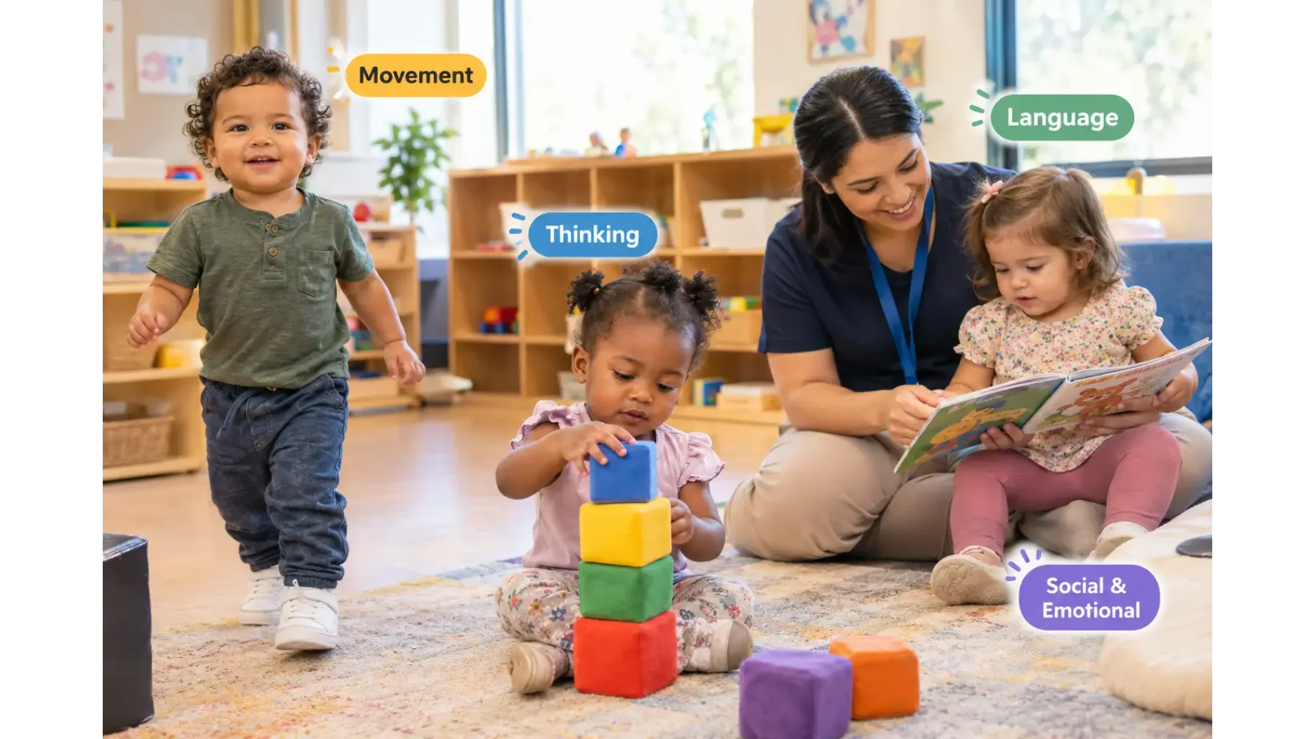 Toddler development milestones from 13 to 24 months